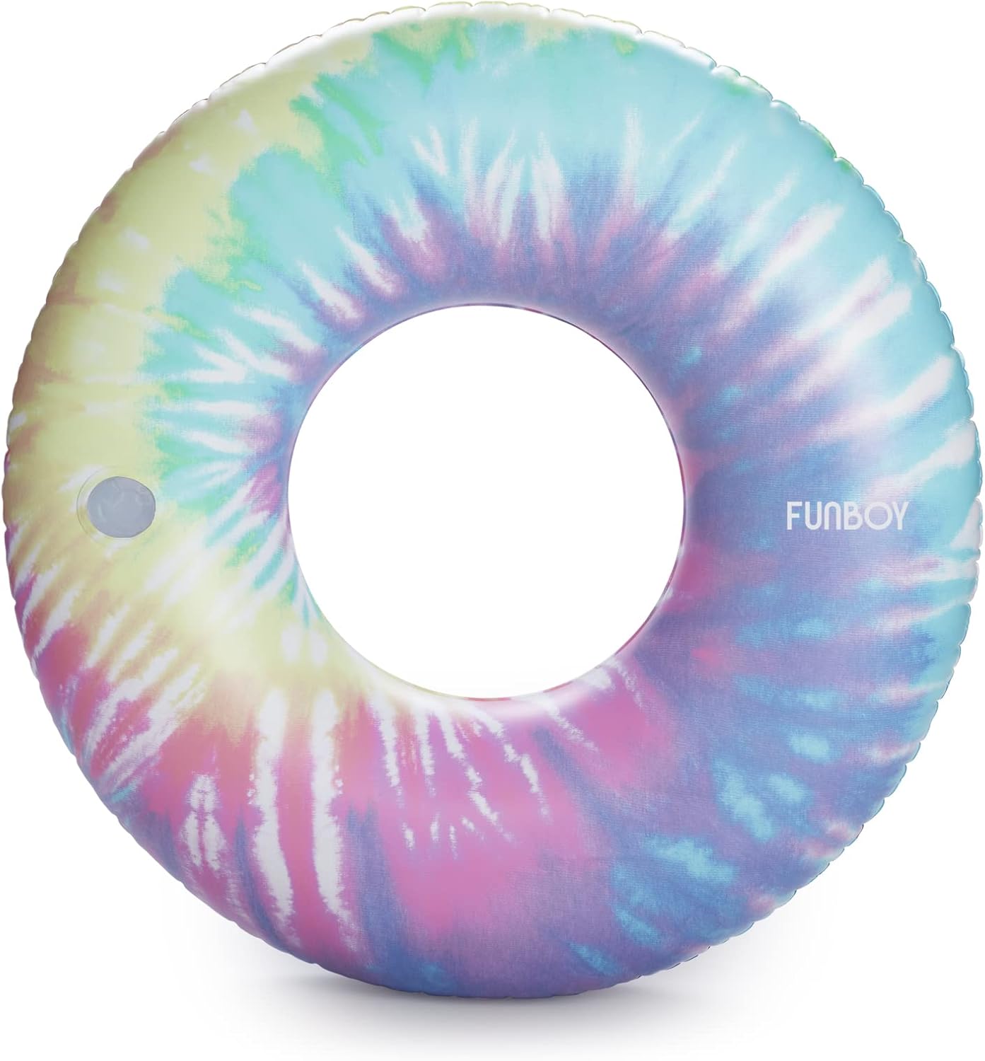 FUNBOY Giant Toile Inflatable Pool Float with Cup Holder 48" |Pool Float for Adults|Inner Tube Swimming Pool Toys Swim Rings | Swimming Pool Accessories & Pool Lounger Float for Pool Party & Summer