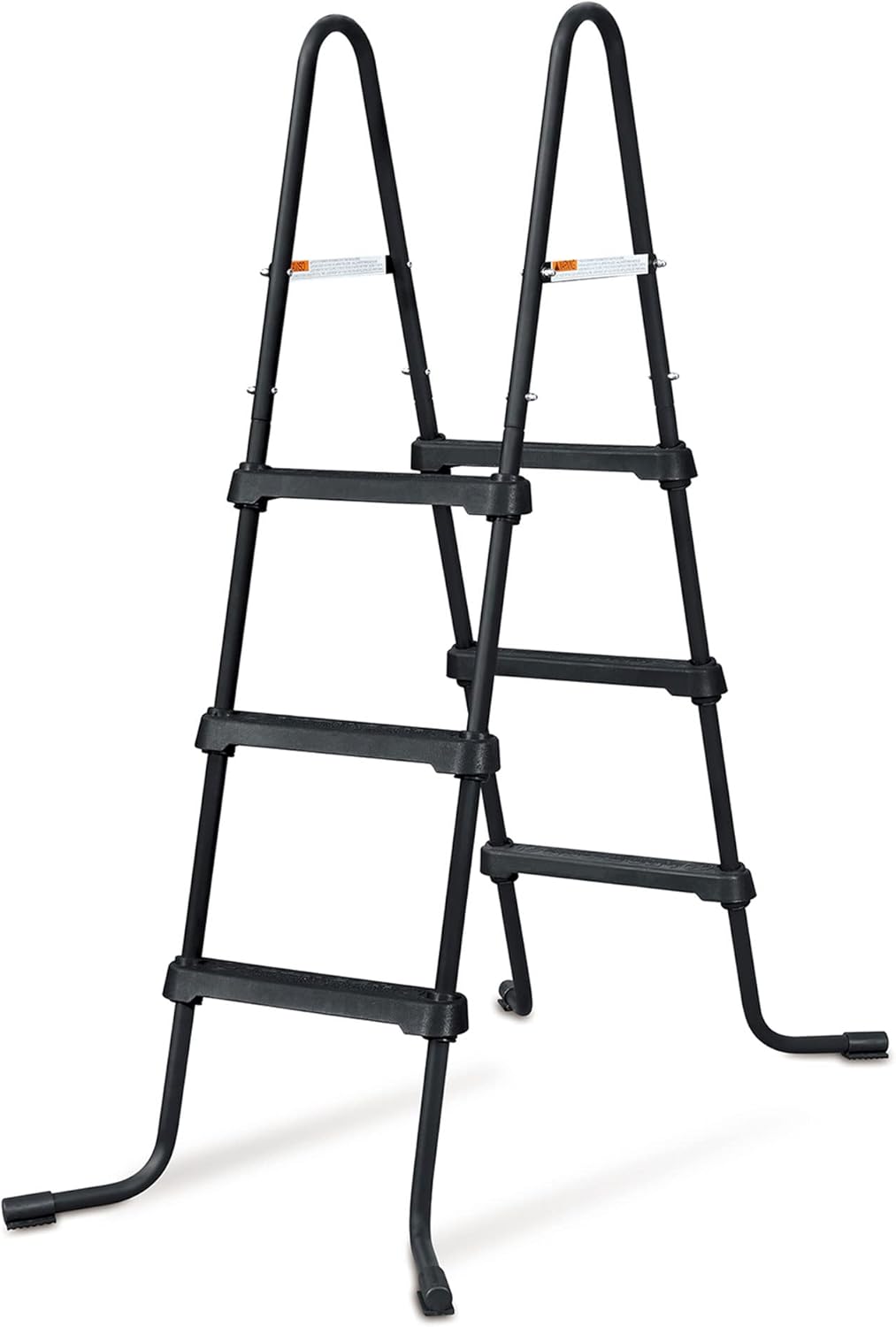 Funsicle SureStep 3 Step Lightweight Steel Outdoor Above Ground Swimming Pool Ladder with Non Slip Feet for Outdoor Use, Black