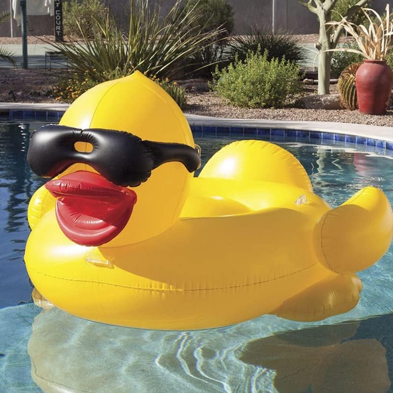 Inflatable Pool Floats,Giant Inflatable Duck, Animal Pool Floats,Lake Tubes,Beach Swimming Rings,Large Water Lounge Chair,Party for Kid and Adults ,Without Pump