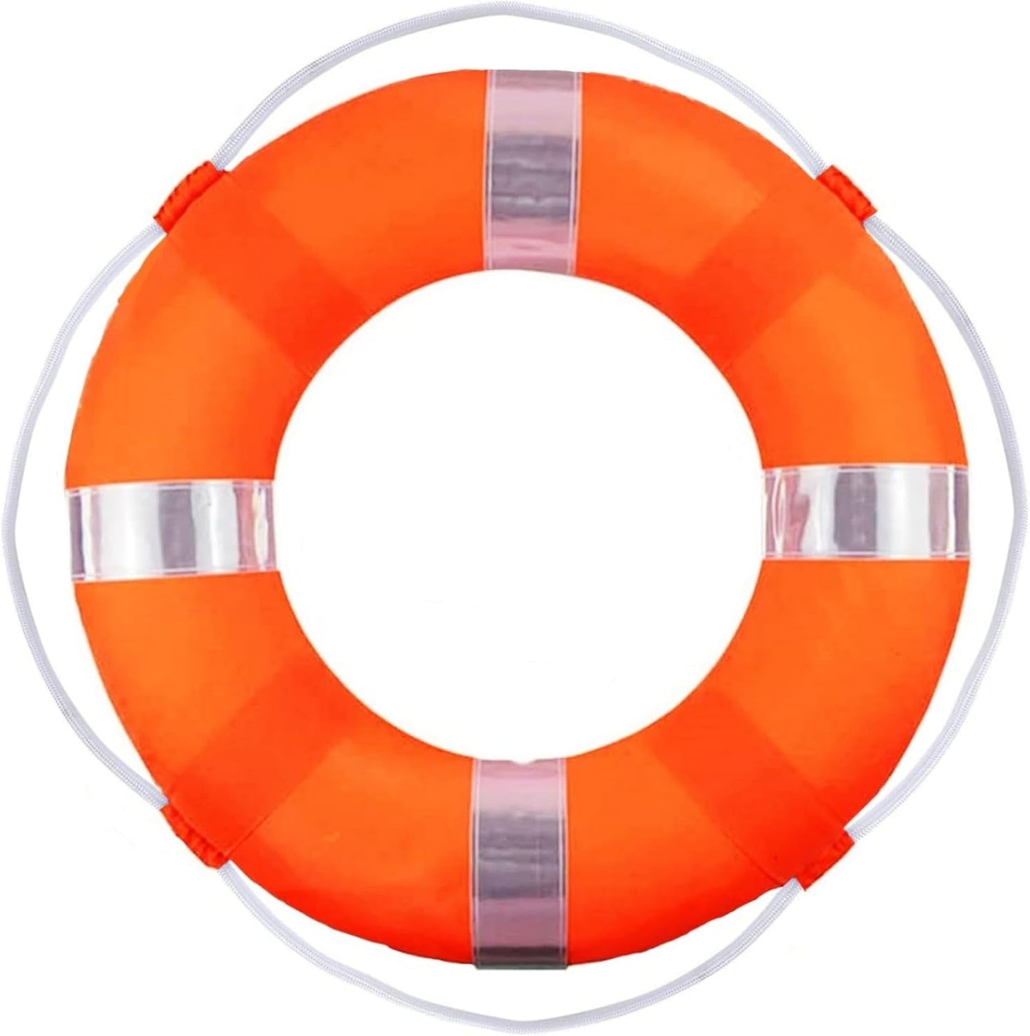 20 Inch Swimming Foam Ring, Pool Safety Throwing Ring With Perimeter Rope, Wall Decoration