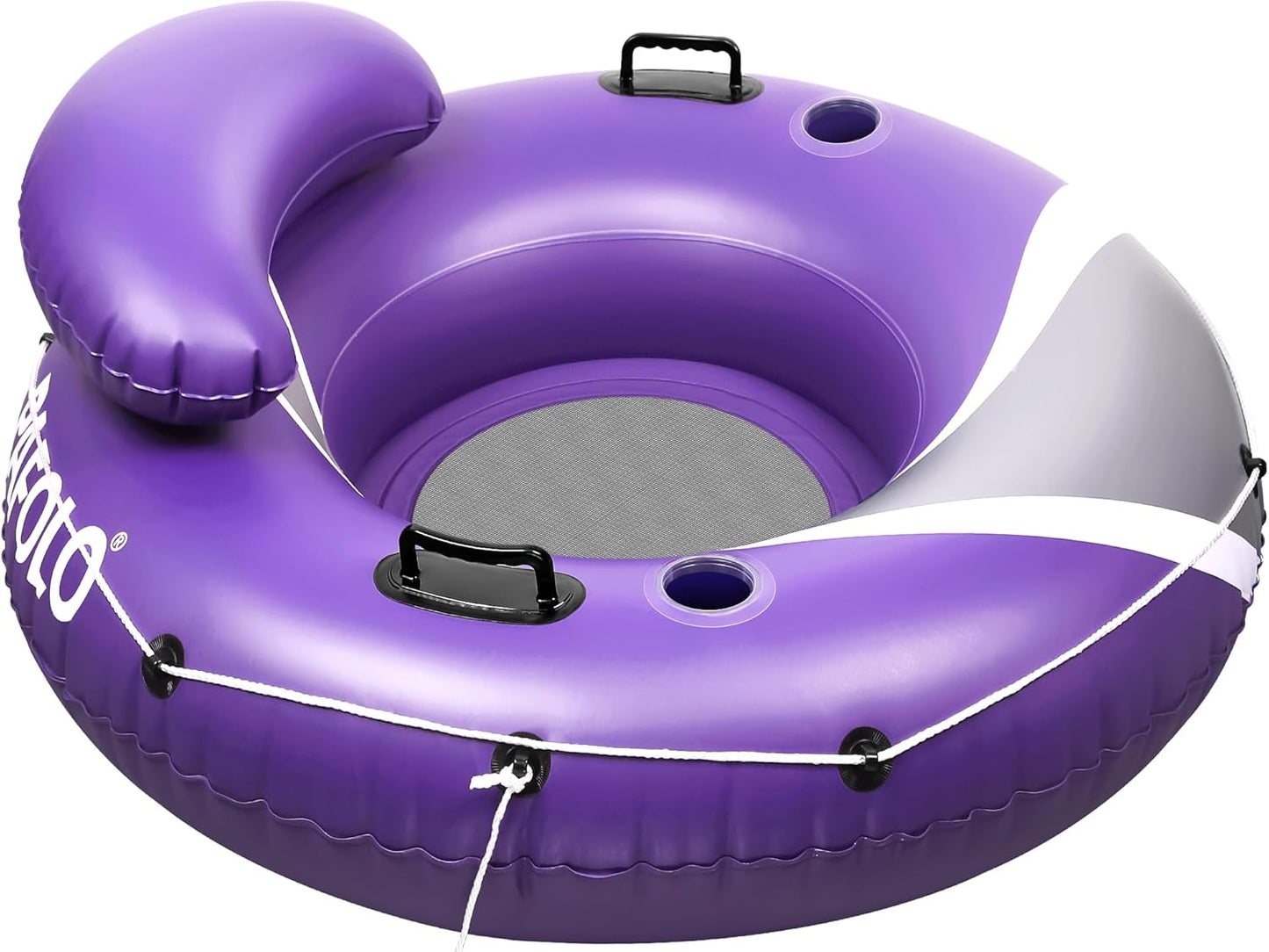 River Tubes for Floating Heavy Duty, Pool Float Adult,53" Inflatable Float Tube for Beach Lake Rafting, River Floats with Mesh Bottom