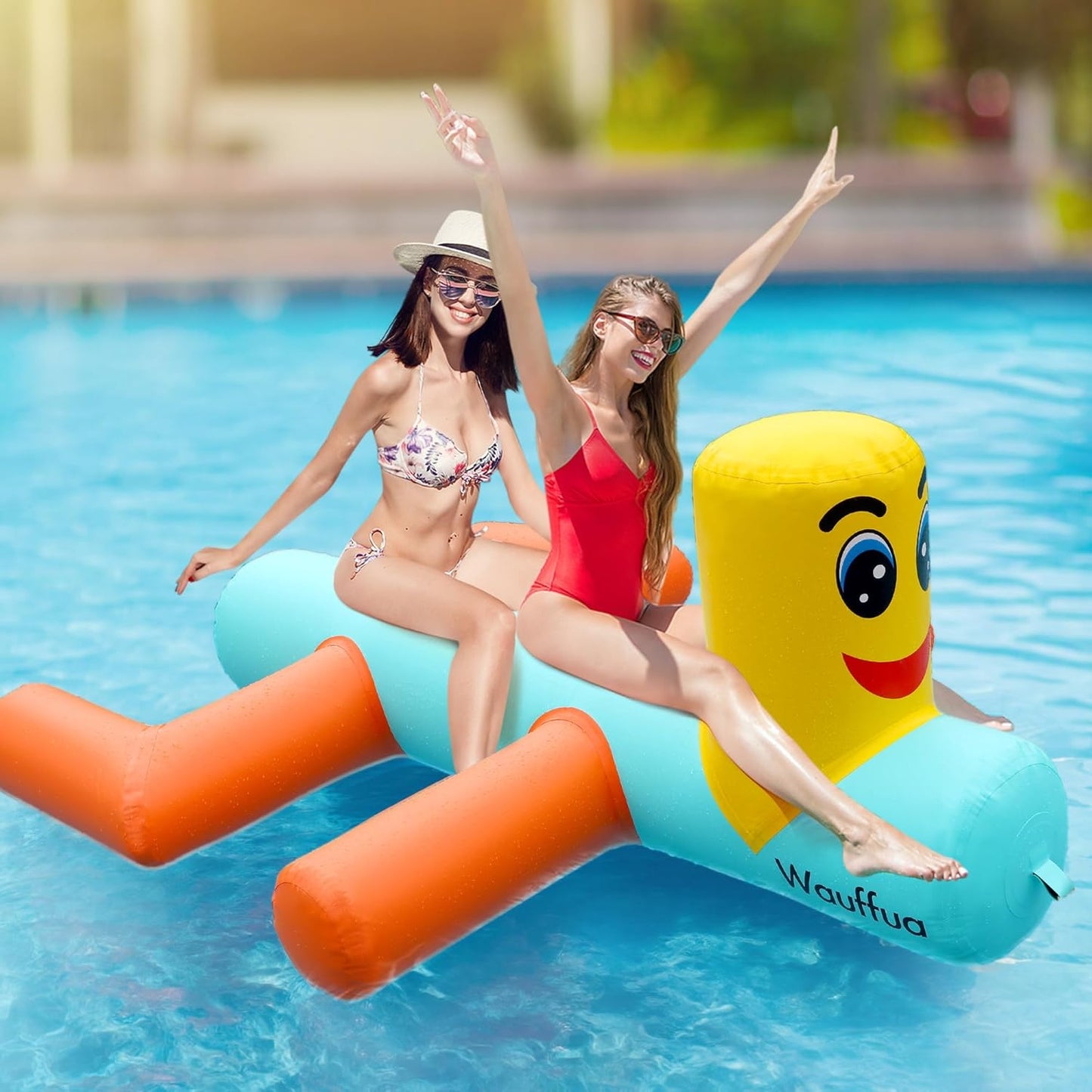 Inflatable Giant Pool Floats for Adults, Big Floats for Lake, Bird Pool Floaties, Fun Floating Rafts, Ride-on Lounge Floaty for Swimming Party, Beach, River