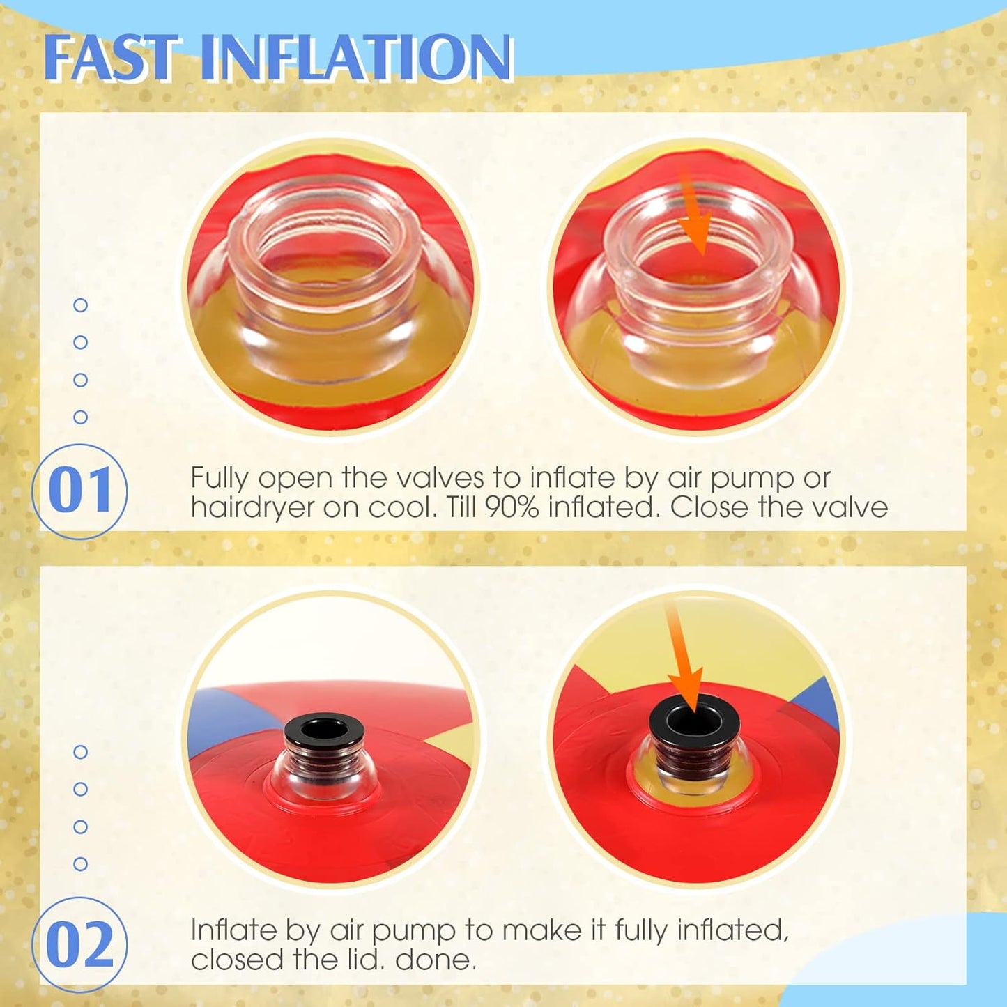 78 Inch Giant Beach Ball Jumbo Inflatable Balls Oversized Adult Beach Toys Plastic Huge Water Balls for Swimming Pool Summer Beach Seaside Water Games Outdoor Indoor Party