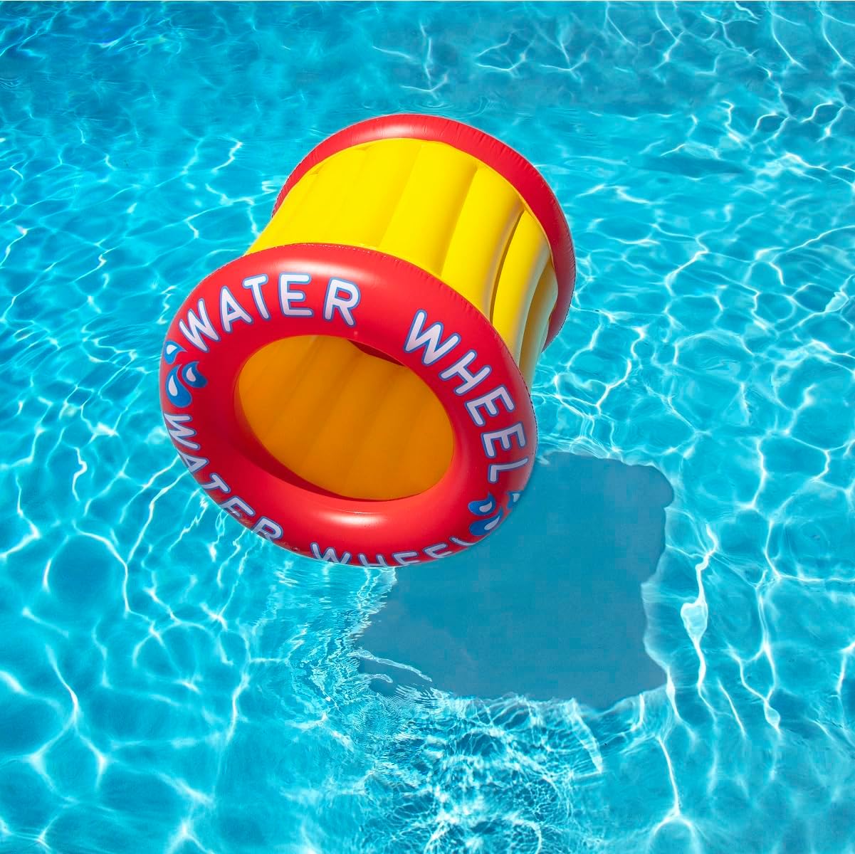 Inflatable Yellow Water Wheel Swimming Pool Float - 40"