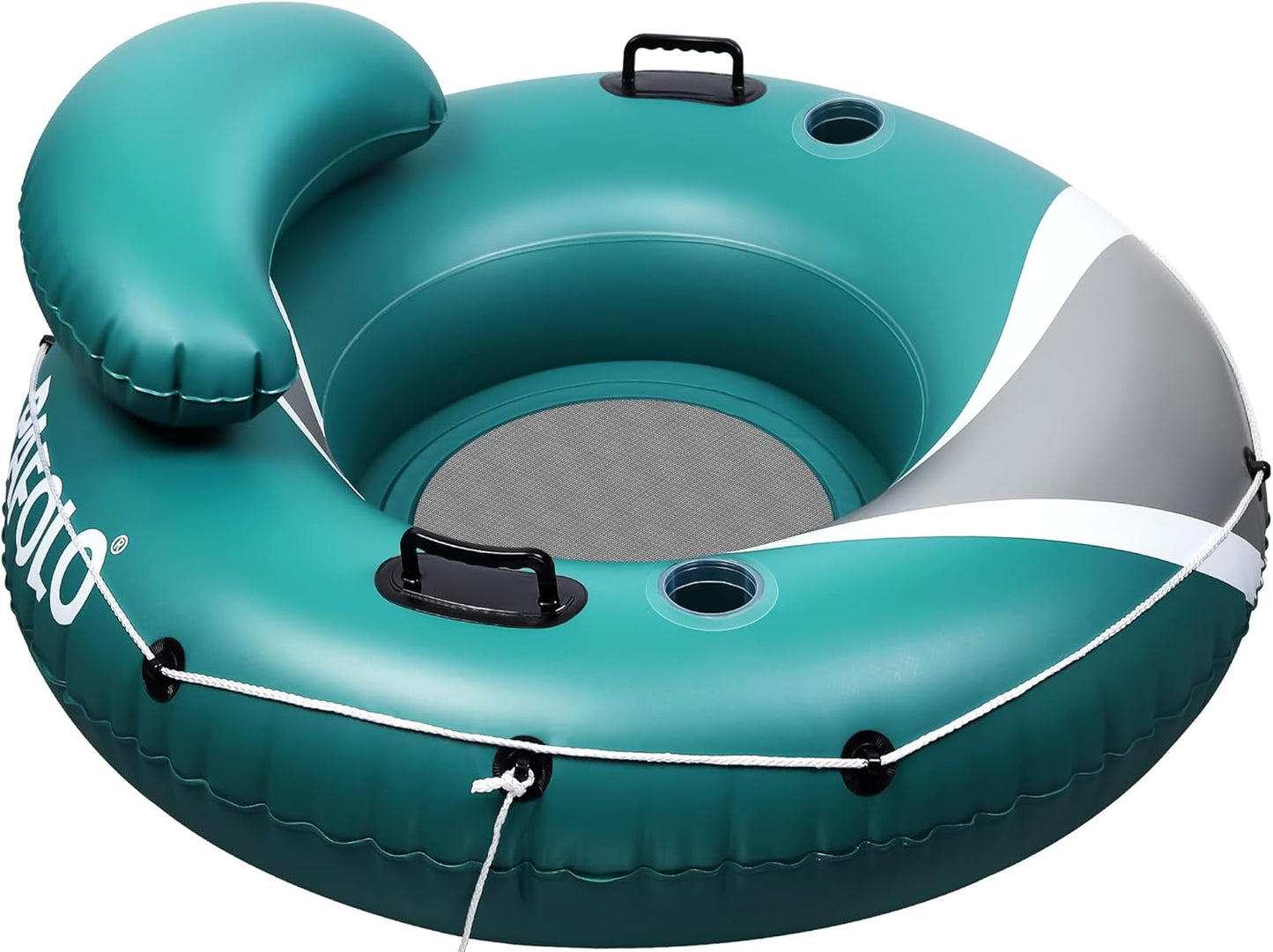 River Tubes for Floating Heavy Duty, Pool Float Adult,53" Inflatable Float Tube for Beach Lake Rafting, River Floats with Mesh Bottom