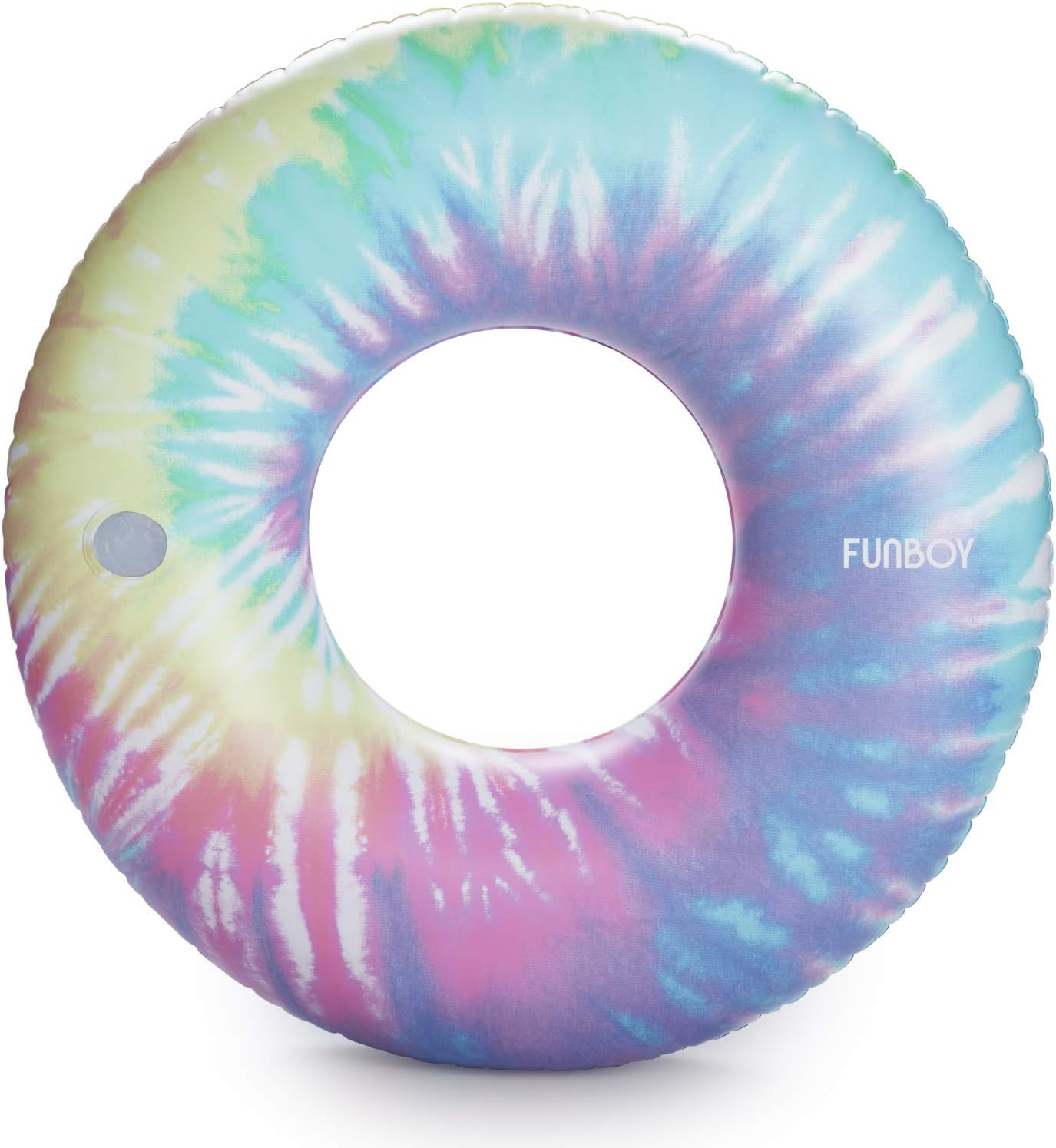 FUNBOY Giant Toile Inflatable Pool Float with Cup Holder 48" |Pool Float for Adults|Inner Tube Swimming Pool Toys Swim Rings | Swimming Pool Accessories & Pool Lounger Float for Pool Party & Summer