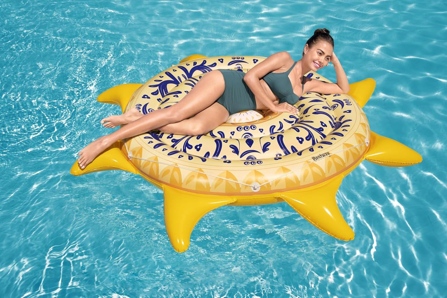 Bestway Inflatable Lounger, Swimming Pool Floats, Floating Bed for Adults and Kids