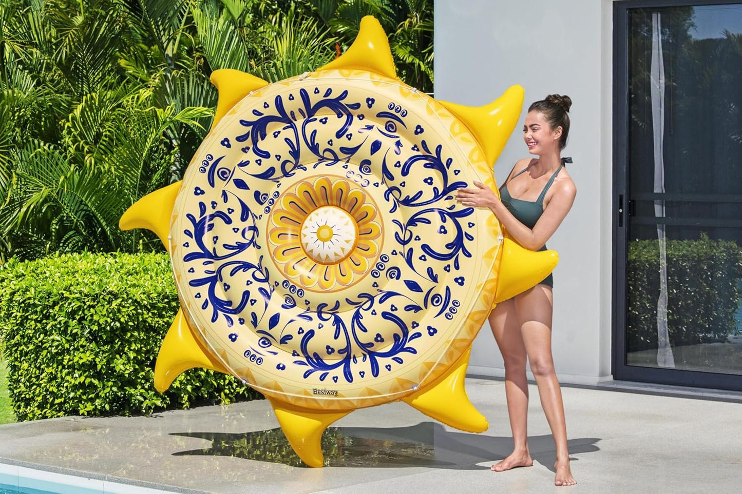 Bestway Inflatable Lounger, Swimming Pool Floats, Floating Bed for Adults and Kids