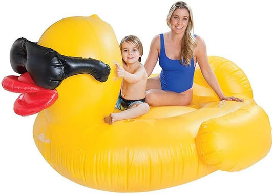 Inflatable Pool Floats,Giant Inflatable Duck, Animal Pool Floats,Lake Tubes,Beach Swimming Rings,Large Water Lounge Chair，Party for Kid and Adults ，Without Pump