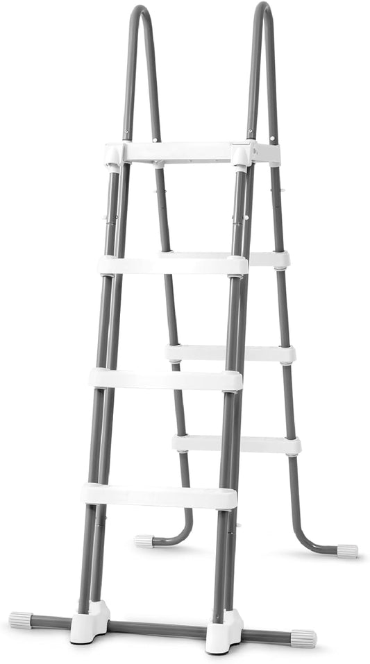 Intex 28076E Deluxe Pool Ladder with Removable Steps for Intex Pools with Wall Height of 48 Inch