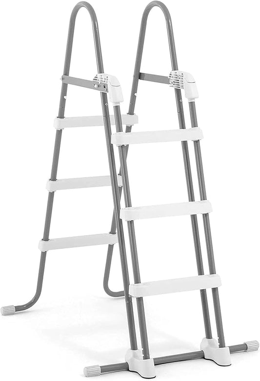 Intex 28075E Deluxe Pool Ladder with Removable Steps for Intex Pools with Wall Height of 42 Inch
