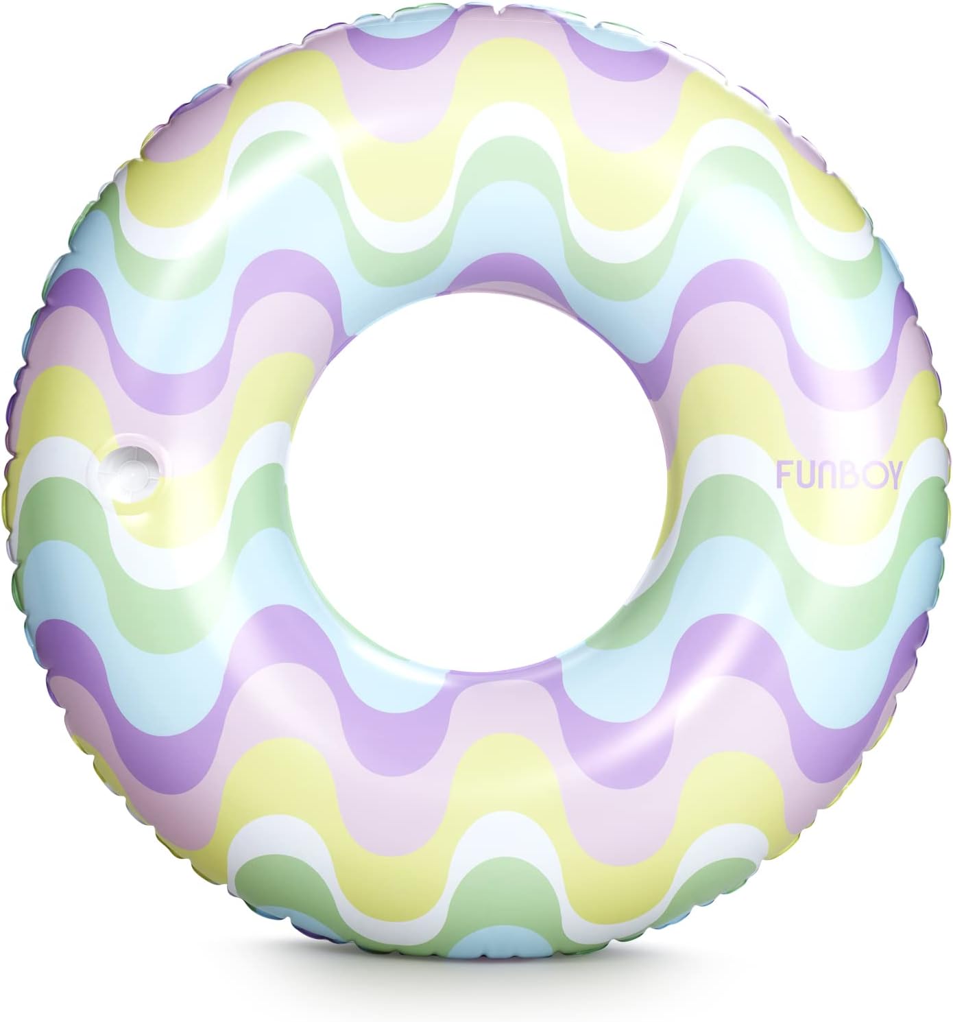 FUNBOY Giant Toile Inflatable Pool Float with Cup Holder 48" |Pool Float for Adults|Inner Tube Swimming Pool Toys Swim Rings | Swimming Pool Accessories & Pool Lounger Float for Pool Party & Summer