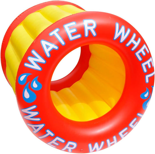 Inflatable Yellow Water Wheel Swimming Pool Float - 40"