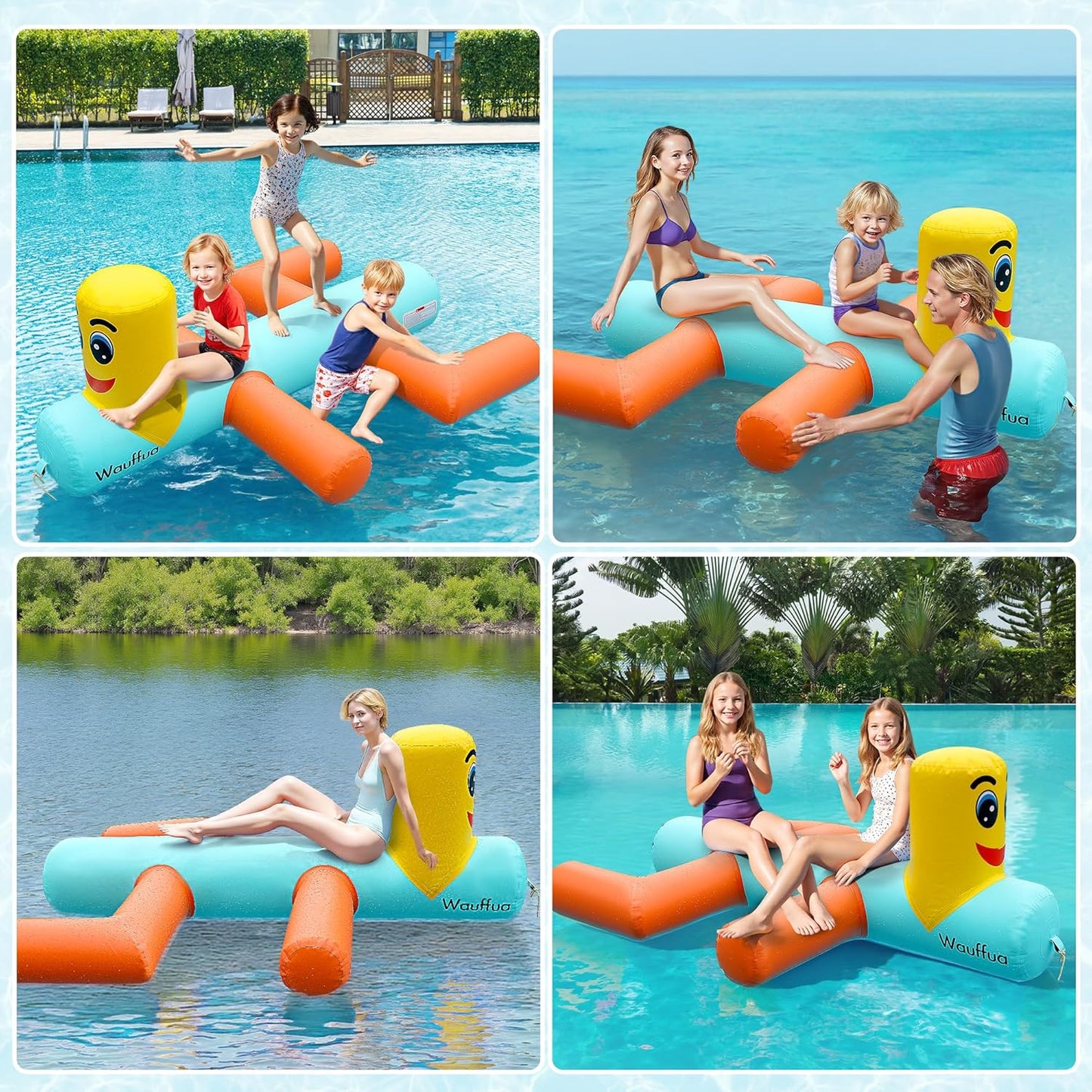Inflatable Giant Pool Floats for Adults, Big Floats for Lake, Bird Pool Floaties, Fun Floating Rafts, Ride-on Lounge Floaty for Swimming Party, Beach, River